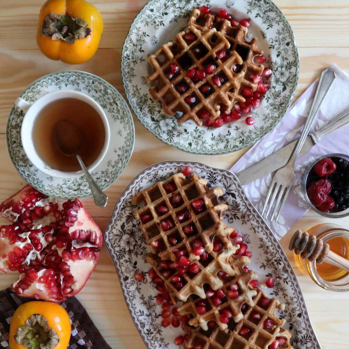 וופל בלגי בריא מקמח כוסמין