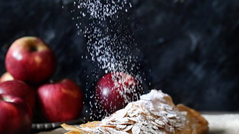 שטרודל תפוחי עץ מבצק פילו