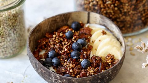 גרנולה כוסמת ירוקה מושלמת