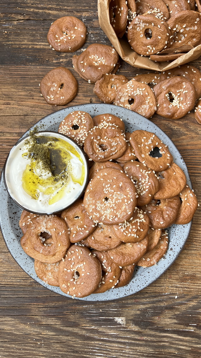 בייגלה שטוחים ביתיים עשירים בחלבון 