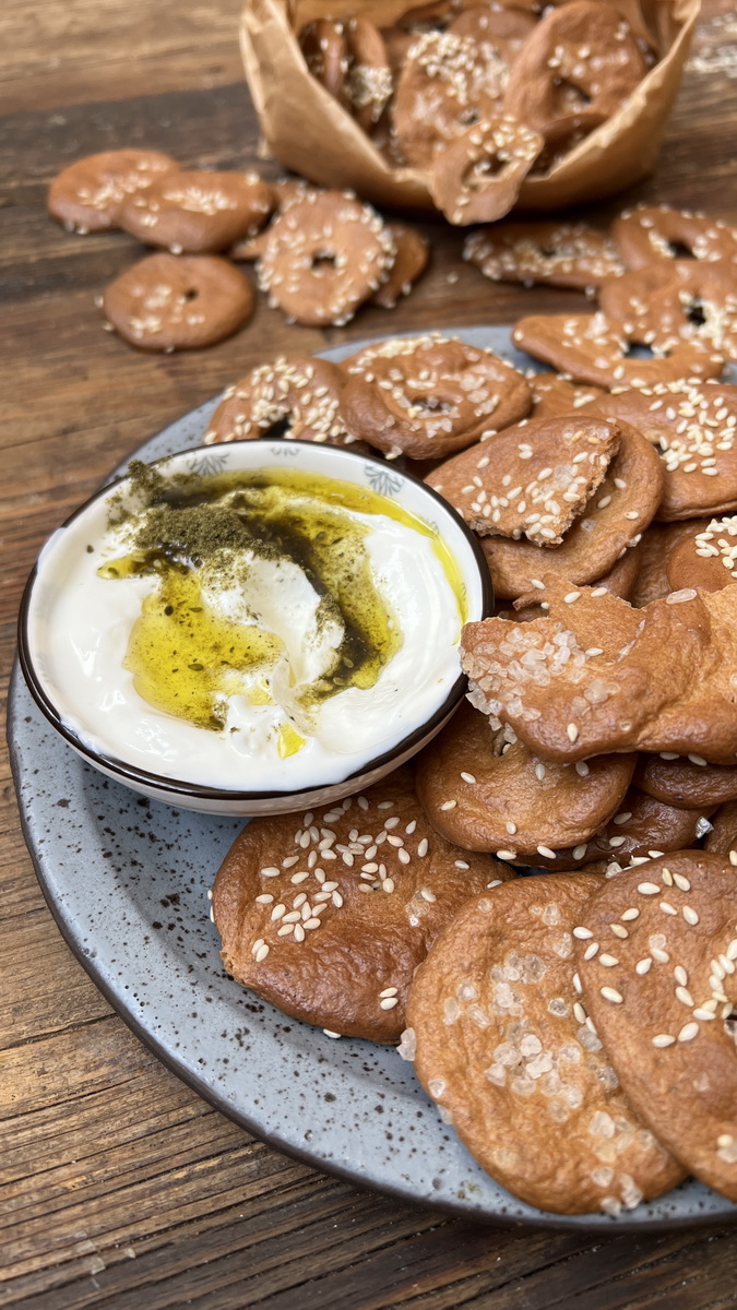 בייגלה שטוחים ביתיים עשירים בחלבון